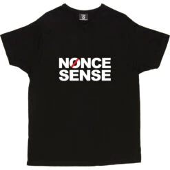 Nonce Sense T-Shirt -ThinkWear Collective Sales nonce sense 2 black mens v neck tshirt