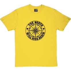 The North Will Rise Again (Compass) T-Shirt -ThinkWear Collective Sales north rise again compass tshirt 1 yellowtshirt