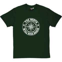 The North Will Rise Again (Compass) T-Shirt -ThinkWear Collective Sales north rise again compass tshirt 2 bottlegreentshirt