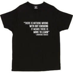 There Is Nothing Wrong With Not Knowing T-Shirt -ThinkWear Collective Sales not knowing tshirt 2 black mens v neck tshirt