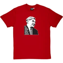 Nye Bevan "Middle Of The Road" Quote T-Shirt -ThinkWear Collective Sales nye bevan middle road tshirt redtshirt
