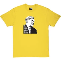 Nye Bevan "Middle Of The Road" Quote T-Shirt -ThinkWear Collective Sales nye bevan middle road tshirt yellowtshirt