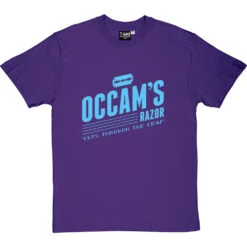 Occam's Razor T-Shirt -ThinkWear Collective Sales occams razor tshirt 128 purpletshirt