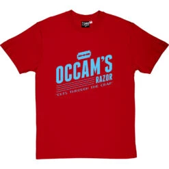 Occam's Razor T-Shirt -ThinkWear Collective Sales occams razor tshirt 128 redtshirt