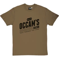 Occam's Razor T-Shirt -ThinkWear Collective Sales occams razor tshirt 1 olivetshirt