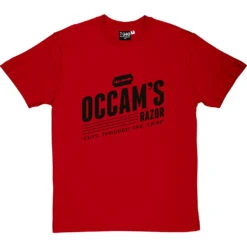 Occam's Razor T-Shirt -ThinkWear Collective Sales occams razor tshirt 1 redtshirt
