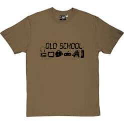 Old School T-Shirt -ThinkWear Collective Sales old school tshirt 1 olivetshirt