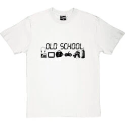 Old School T-Shirt -ThinkWear Collective Sales old school tshirt 1 whitetshirt