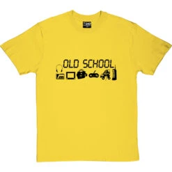 Old School T-Shirt -ThinkWear Collective Sales old school tshirt 1 yellowtshirt