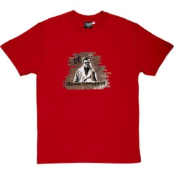 Jean-Paul Sartre: Original Existentialist T-Shirt -ThinkWear Collective Sales original existentialist tshirt redtshirt