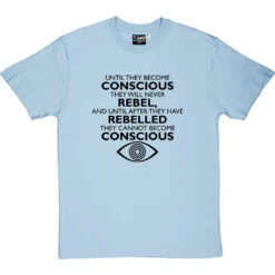 George Orwell "Conscious" Quote T-Shirt -ThinkWear Collective Sales orwell conscious tshirt 1 skybluetshirt