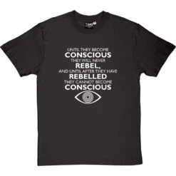 George Orwell "Conscious" Quote T-Shirt -ThinkWear Collective Sales orwell conscious tshirt 2 charcoaltshirt