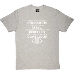 George Orwell "Conscious" Quote T-Shirt -ThinkWear Collective Sales orwell conscious tshirt 2 lightoxfordtshirt