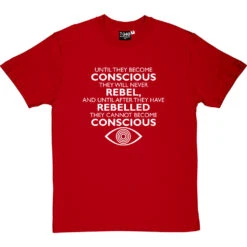 George Orwell "Conscious" Quote T-Shirt -ThinkWear Collective Sales orwell conscious tshirt 2 redtshirt