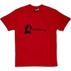 Oscar Wilde "Drinking Classes" Quote T-Shirt -ThinkWear Collective Sales oscar wilde drinking classes tshirt redtshirt