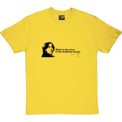 Oscar Wilde "Drinking Classes" Quote T-Shirt -ThinkWear Collective Sales oscar wilde drinking classes tshirt yellowtshirt