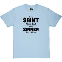Oscar Wilde "Saint And Sinner" Quote T-Shirt -ThinkWear Collective Sales oscar wilde saint tshirt 1 skybluetshirt