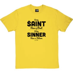 Oscar Wilde "Saint And Sinner" Quote T-Shirt -ThinkWear Collective Sales oscar wilde saint tshirt 1 yellowtshirt