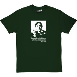 Oscar Wilde "Within Their Means" Quote T-Shirt -ThinkWear Collective Sales oscarwildemeans bottlegreentshirt
