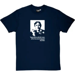 Oscar Wilde "Within Their Means" Quote T-Shirt -ThinkWear Collective Sales oscarwildemeans navybluetshirt
