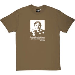 Oscar Wilde "Within Their Means" Quote T-Shirt -ThinkWear Collective Sales oscarwildemeans olivetshirt