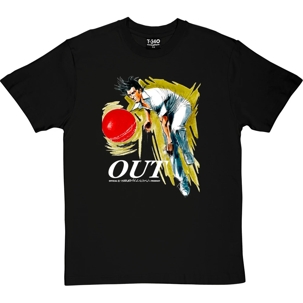 Out! Fast Bowler In Action T-Shirt 1 Out! Fast Bowler In Action T-Shirt