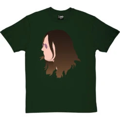 Ozzy Osbourne Portrait T-Shirt -ThinkWear Collective Sales ozzy osbourne profile tshirt bottlegreentshirt