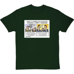 Guide To Conservative Economics: Party Funding T-Shirt -ThinkWear Collective Sales party funding tshirt bottlegreentshirt