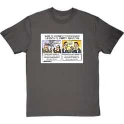 Guide To Conservative Economics: Party Funding T-Shirt -ThinkWear Collective Sales party funding tshirt charcoaltshirt