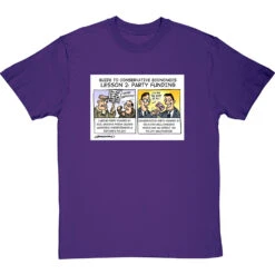 Guide To Conservative Economics: Party Funding T-Shirt -ThinkWear Collective Sales party funding tshirt purpletshirt