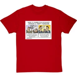 Guide To Conservative Economics: Party Funding T-Shirt -ThinkWear Collective Sales party funding tshirt redtshirt
