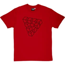 Penrose Triangle T-Shirt 34 Penrose Triangle T-Shirt -ThinkWear Collective Sales penrose triangle tshirt 1 redtshirt