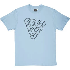 Penrose Triangle T-Shirt 33 Penrose Triangle T-Shirt -ThinkWear Collective Sales penrose triangle tshirt 1 skybluetshirt