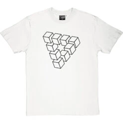 Penrose Triangle T-Shirt 31 Penrose Triangle T-Shirt -ThinkWear Collective Sales penrose triangle tshirt 1 whitetshirt
