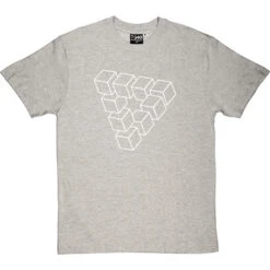 Penrose Triangle T-Shirt 39 Penrose Triangle T-Shirt -ThinkWear Collective Sales penrose triangle tshirt 2 lightoxfordtshirt