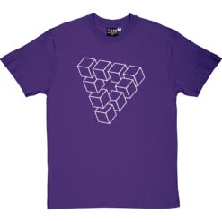 Penrose Triangle T-Shirt 22 Penrose Triangle T-Shirt -ThinkWear Collective Sales penrose triangle tshirt 2 purpletshirt