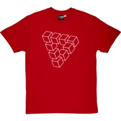 Penrose Triangle T-Shirt 29 Penrose Triangle T-Shirt -ThinkWear Collective Sales penrose triangle tshirt 2 redtshirt