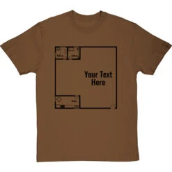 Personalised Floor Plan T-Shirt -ThinkWear Collective Sales personalised floorplan tshirt 1 hazelnuttshirt