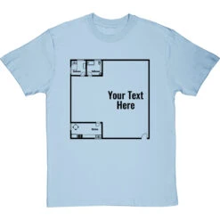 Personalised Floor Plan T-Shirt -ThinkWear Collective Sales personalised floorplan tshirt 1 skybluetshirt