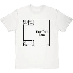 Personalised Floor Plan T-Shirt -ThinkWear Collective Sales personalised floorplan tshirt 1 whitetshirt