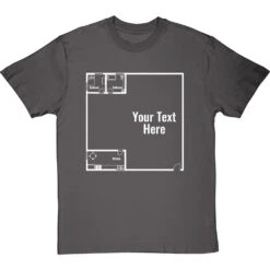 Personalised Floor Plan T-Shirt -ThinkWear Collective Sales personalised floorplan tshirt 2 charcoaltshirt