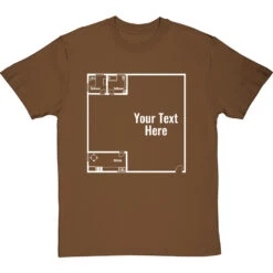 Personalised Floor Plan T-Shirt -ThinkWear Collective Sales personalised floorplan tshirt 2 hazelnuttshirt