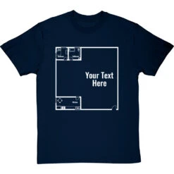Personalised Floor Plan T-Shirt -ThinkWear Collective Sales personalised floorplan tshirt 2 navybluetshirt