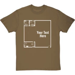 Personalised Floor Plan T-Shirt -ThinkWear Collective Sales personalised floorplan tshirt 2 olivetshirt