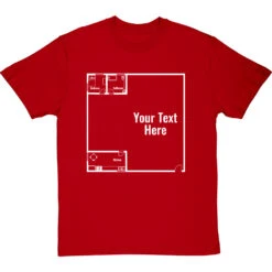 Personalised Floor Plan T-Shirt -ThinkWear Collective Sales personalised floorplan tshirt 2 redtshirt