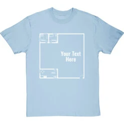 Personalised Floor Plan T-Shirt -ThinkWear Collective Sales personalised floorplan tshirt 2 skybluetshirt