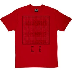 Personalised Word Search T-Shirt -ThinkWear Collective Sales personalised wordsearch tshirt 1 redtshirt