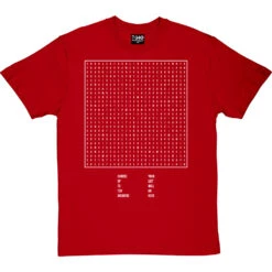 Personalised Word Search T-Shirt -ThinkWear Collective Sales personalised wordsearch tshirt 2 redtshirt