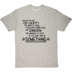 You Exist At The Same Time As Personalised T-Shirt -ThinkWear Collective Sales personalised you exist at the same time as tshirt 1 lightoxfordtshirt