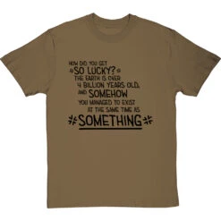 You Exist At The Same Time As Personalised T-Shirt -ThinkWear Collective Sales personalised you exist at the same time as tshirt 1 olivetshirt